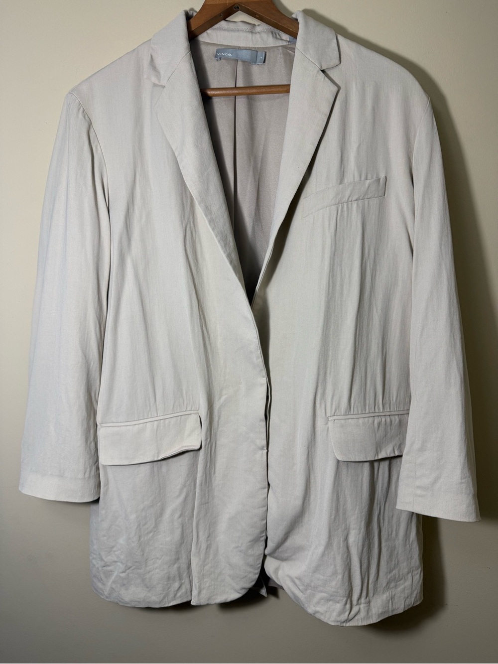 Vince Light Cream Blazer Jacket
